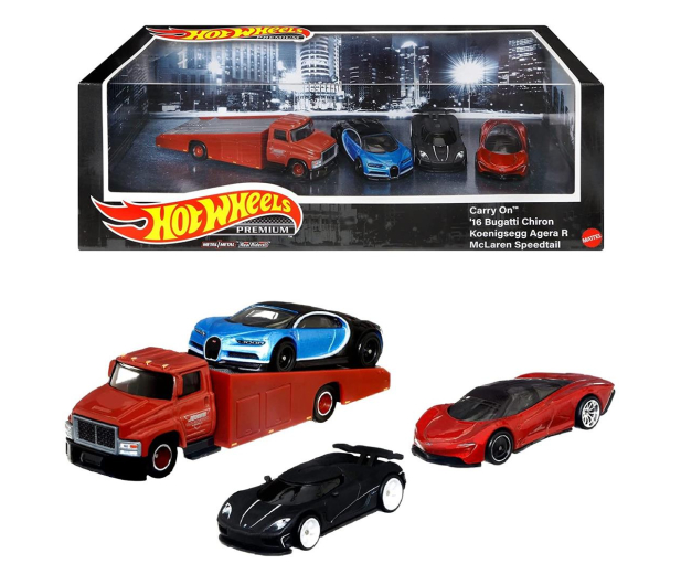 Hot Wheels Premium Diorama Bugatti Mclaren Koenigsegg Carry On - 1046080 - zdjęcie